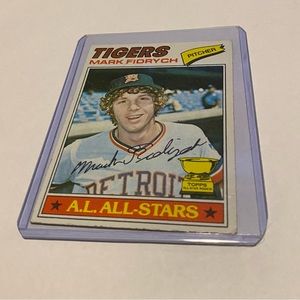 Mark Fidrych Rookie 1976 Topps Baseball card Vintage Collectible